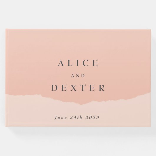 シンプルミニマル結婚赤面 ゲストブック (正面)