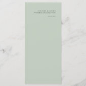 シンプルミニマル結婚Sageのメニュー メニュー (裏面)