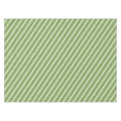 シンプルミニマル緑ストライプのお洒落おもしろい テーブルクロス (正面(横))
