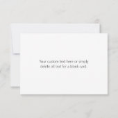 シンプルミニマル編集可能な名前またはその他の文字 サンキューカード (裏面)