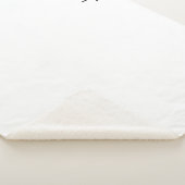 シンプルミニマル編集可能な名前またはその他の文字 シェルパブランケット (3/4)