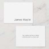 シンプルミニマル編集可能な名前またはその他の文字 ノートカード (正面/裏面)