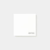 シンプルミニマル編集可能な名前またはその他の文字 ポストイット (正面)