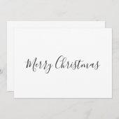 シンプルミニマル聖降誕祭 サンキューカード (正面/裏面)