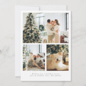 シンプルミニマル脚本メリークリスマスフォト シーズンカード (裏面)