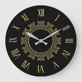 シンプルミニマル航海のイルカ |壁時計 ラージ壁時計