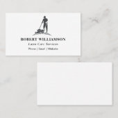 シンプルミニマル芝サー気にビス 名刺 (正面/裏面)