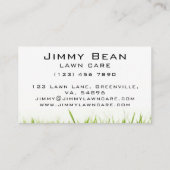 シンプルミニマル芝気に刈サービス 名刺 (裏面)