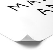 シンプルミニマル葬式ウェルカムサイン ポスター (角)