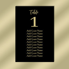 シンプルミニマル表の座席表 テーブルナンバー