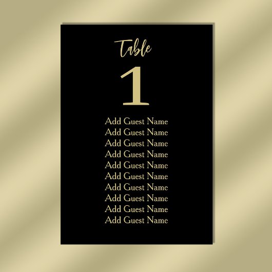 シンプルミニマル表の座席表 テーブルナンバー