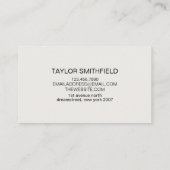 シンプルミニマル設計者モダン 名刺 (裏面)
