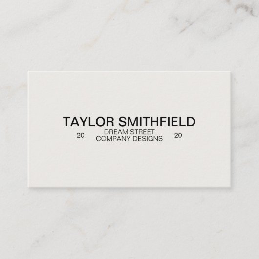 シンプルミニマル設計者モダン 名刺 (正面)