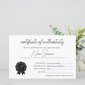 シンプルミニマル認証証明書 (スタンド正面)