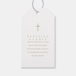 シンプルミニマル賛美主義キャンドル祈りの言葉 ギフトタグ