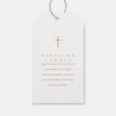 シンプルミニマル賛美主義キャンドル祈りの言葉 ギフトタグ (裏面)