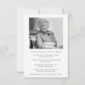 シンプルミニマル追悼詩カード サンキューカード (裏面)