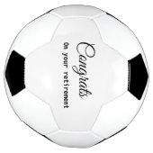 シンプルミニマル退職の名前 サッカーボール (回転)