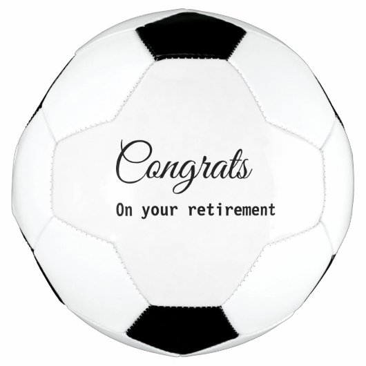 シンプルミニマル退職の名前 サッカーボール (正面)