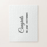 シンプルミニマル退職の名前 ジグソーパズル<br><div class="desc">デザイン</div>