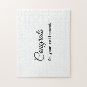 シンプルミニマル退職の名前 ジグソーパズル