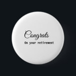 シンプルミニマル退職の名前 缶バッジ<br><div class="desc">デザイン</div>