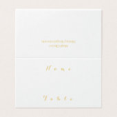 シンプルミニマル金ゴールド結婚名座席表 (外部フラット)