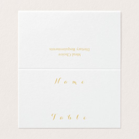 シンプルミニマル金ゴールド結婚名座席表 (外部フラット)