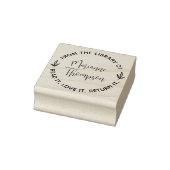 シンプルミニマル離れリストScript Round Library ラバースタンプ (スタンプ)