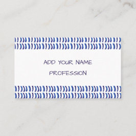 シンプルミニマル青い線 名刺