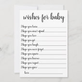 シンプルミニマル願い | キープサケモダンード 招待状 (正面)