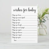 シンプルミニマル願い | キープサケモダンード 招待状 (スタンド正面)