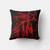 シンプルミニマル馬 クッション (裏面)