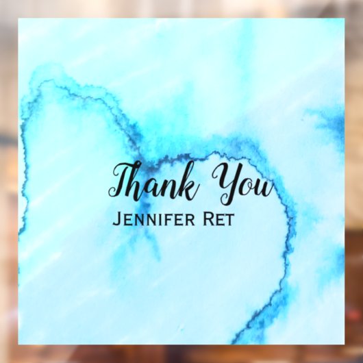 シンプルミニマル黒感謝してい書名 ウィンドウサイン (シート2)