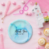 シンプルミニマル黒感謝してい書名 ペーパープレート (パーティー)