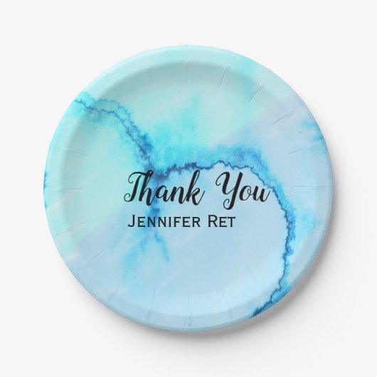 シンプルミニマル黒感謝してい書名 ペーパープレート (正面)