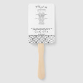 シンプルミニマル黒白結婚書 ハンドファン (裏面)