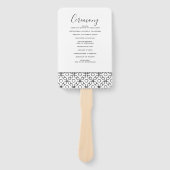 シンプルミニマル黒白結婚書 ハンドファン (正面)