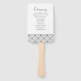 シンプルミニマル黒白結婚書 ハンドファン