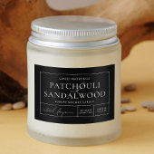 シンプルミニマル黒長方形プロダクトラベル フードラベル