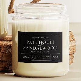 シンプルミニマル黒長方形プロダクトラベル フードラベル