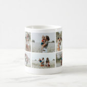 シンプルミニマル10枚フォトコラージュ コーヒーマグカップ (中央)