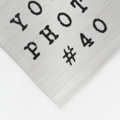 シンプルミニマル45フォトコラージュパーソナライズされた フリースブランケット (角)