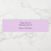 シンプルミニマル60th誕生日パーティーパープル ペットボトルラベル (シングルラベル)