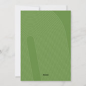 シンプルミニマル9枚の写真 – Zen Arch Green White シーズンカード (裏面)