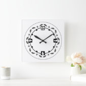 シンプルミニマル、 スクエア壁時計 (ホーム)