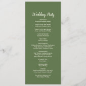 シンプルミニマル|ダーク結婚セージ プログラム (裏面)