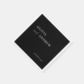 シンプルミニマル&モダン |の結婚ナプキンス スタンダードカクテルナプキン (角)