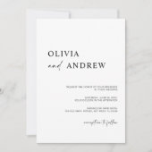 シンプルミニマル&モダン |結婚式招待状 招待状 (正面)