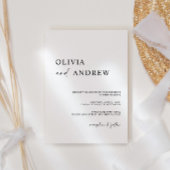 シンプルミニマル&モダン |結婚式招待状 招待状